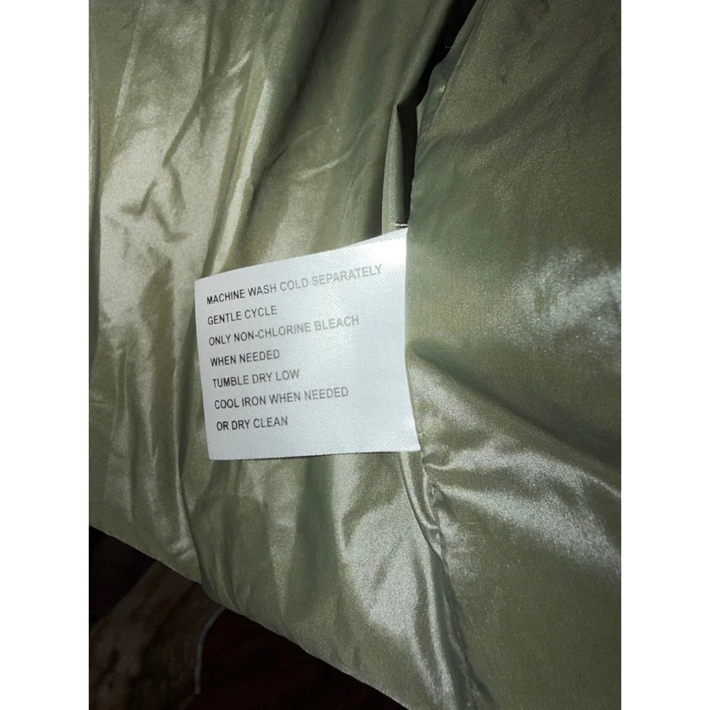 Michael Kors Jacket Hooded Puffer Water Resistant Olive Green Coat Hood XXL NWOT